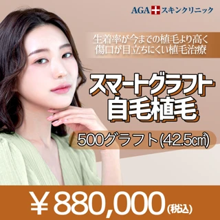 スマートグラフト自毛植毛 500グラフト