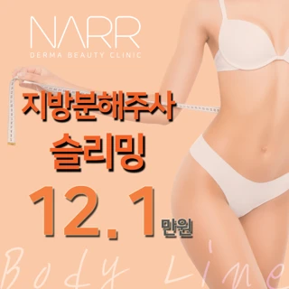 지방분해주사로 슬림해지자