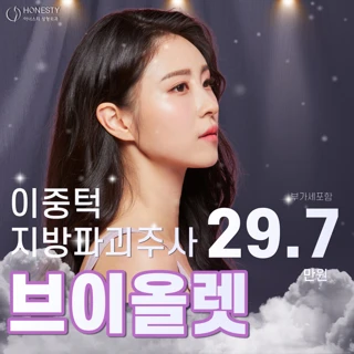 이중턱 지방파괴 브이올렛