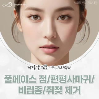 풀페이스 점,편평사마귀,비립종,쥐젖 제거