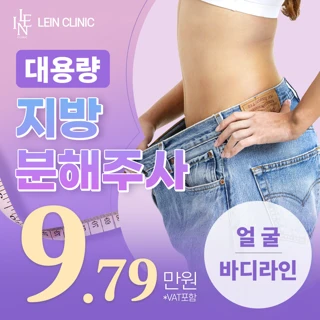 래인 대용량 지방분해주사 바디 얼굴