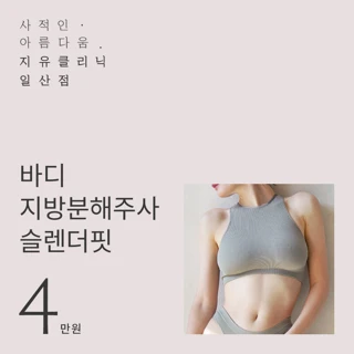 바디 지방분해 주사 슬렌더핏 주사 20cc