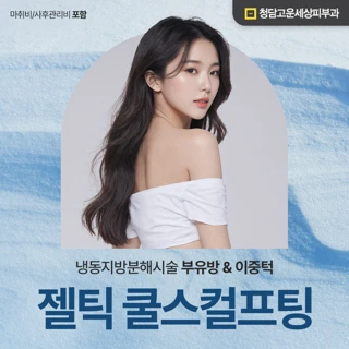 젤틱 쿨스컬프팅 냉동지방분해시술 부유방&이중턱
