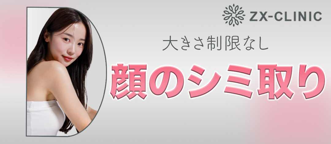 顔のシミ取り《大きさ制限なし》｜1回【12月15日迄にご予約頂いた方