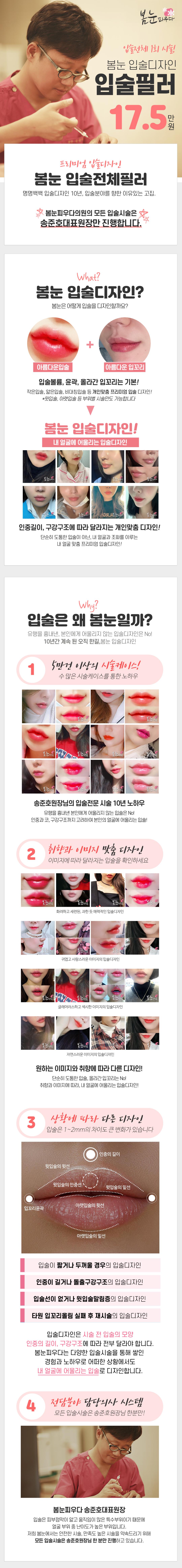 프리미엄 입술디자인 봄눈 입술필러 이벤트