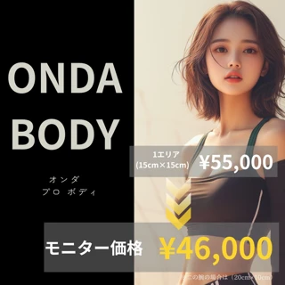 【6月のみ】 オンダリフトボディ 1エリア|二の腕、お腹、ふととももなどが気になる方に