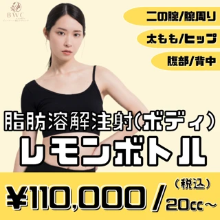 脂肪溶解注射レモンボトル20cc~|《韓国で人気》脂肪細胞を破壊し部分痩せ!