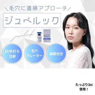 〈夏期限定〉 ジュベルック注射【麻酔代込み】(ドクター手打ち・2cc or 3cc)顔のお好きな部位!