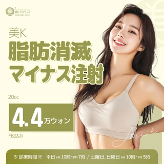 美K 脂肪消滅マイナス注射_腹部、腕、脇腹、ふくらはぎ、太もも、顔