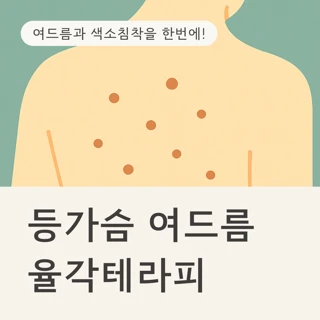 율각테라피 - 색소침착, 등여드름, 가슴여드름, 팔다리 색소 흉터