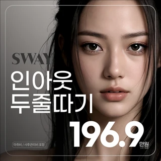 스웨이 인아웃 두줄따기 눈재수술