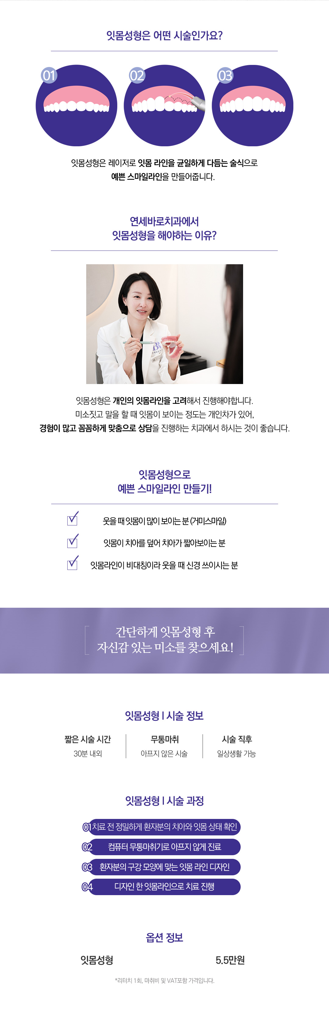 잇몸미소 고민엔 맞춤잇몸성형