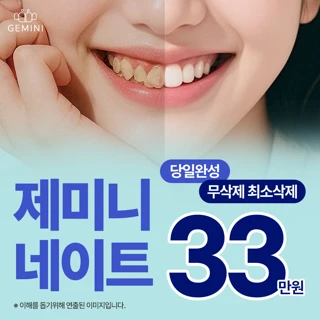 무삭제 or 최소삭제 라미네이트 - 제미니네이트