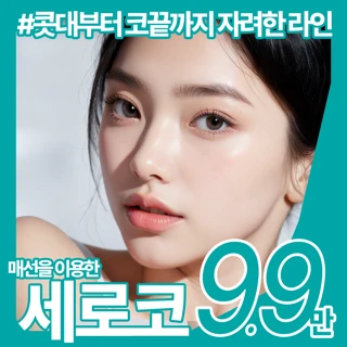 매선을 이용한 콧대부터 코끝까지 세로코